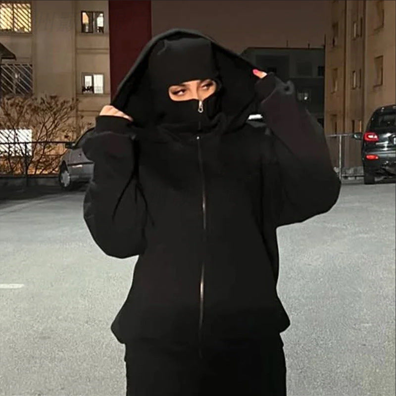 š„Last Day 50% OFF--Balaclava Hoodie with Built In Balaclava,Anti-Social Hoodies