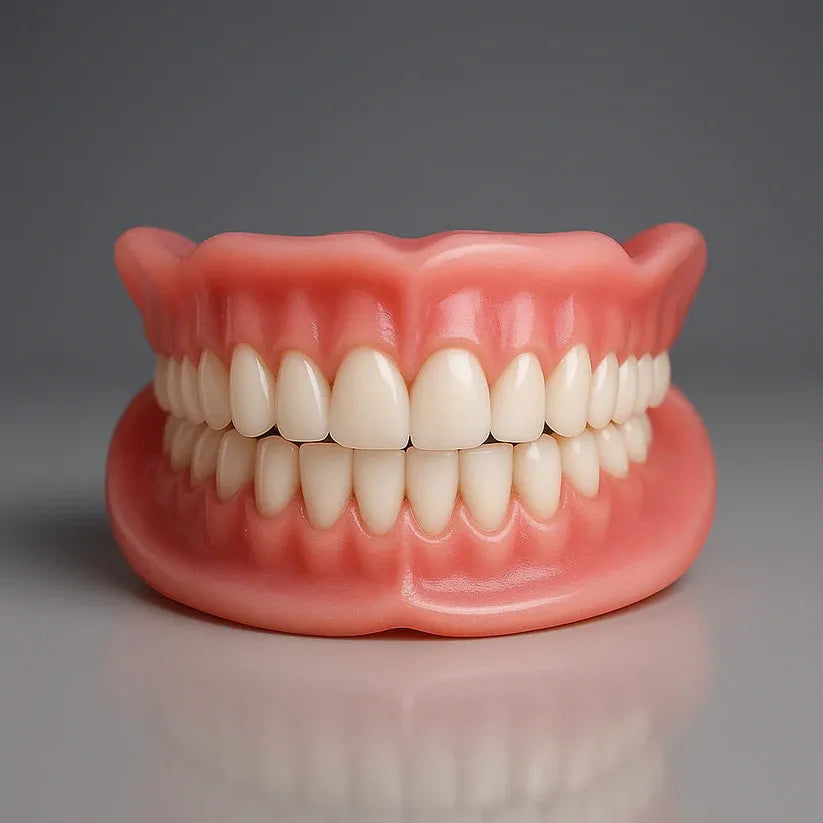 Perfect Dentures with AdvancedSize & Shape Memory Fit /Automatically locks to theappropriate size, perfectly fittingevery mouth.