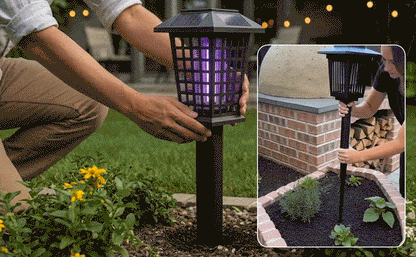 🔥Summer Sale 50% OFF !!Eco-Friendly - 2-in-1 Solar Powered Mosquito Zapper & Garden Stake Light