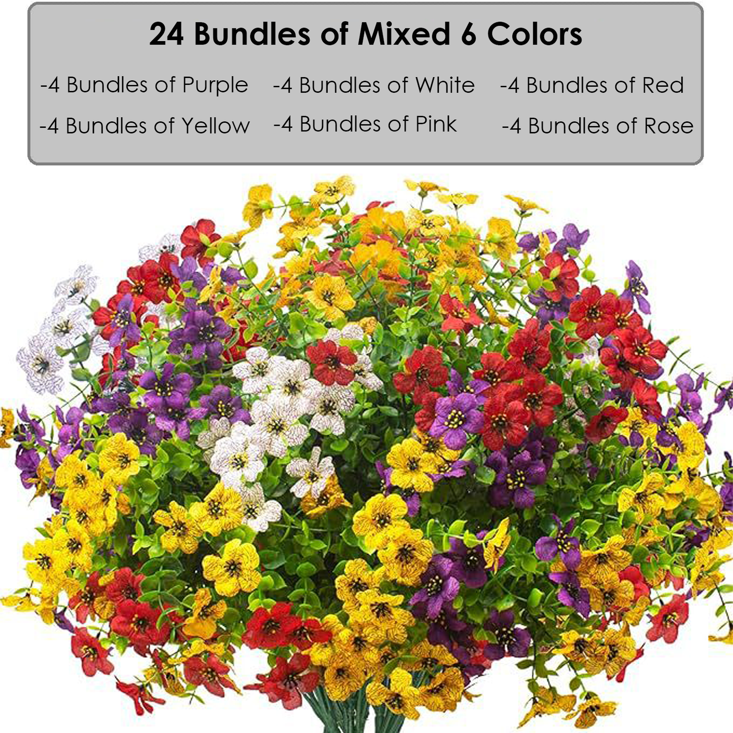 💖Spring Hot Sale 50%OFF🌺UV Resistant Colorful Artificial Flower