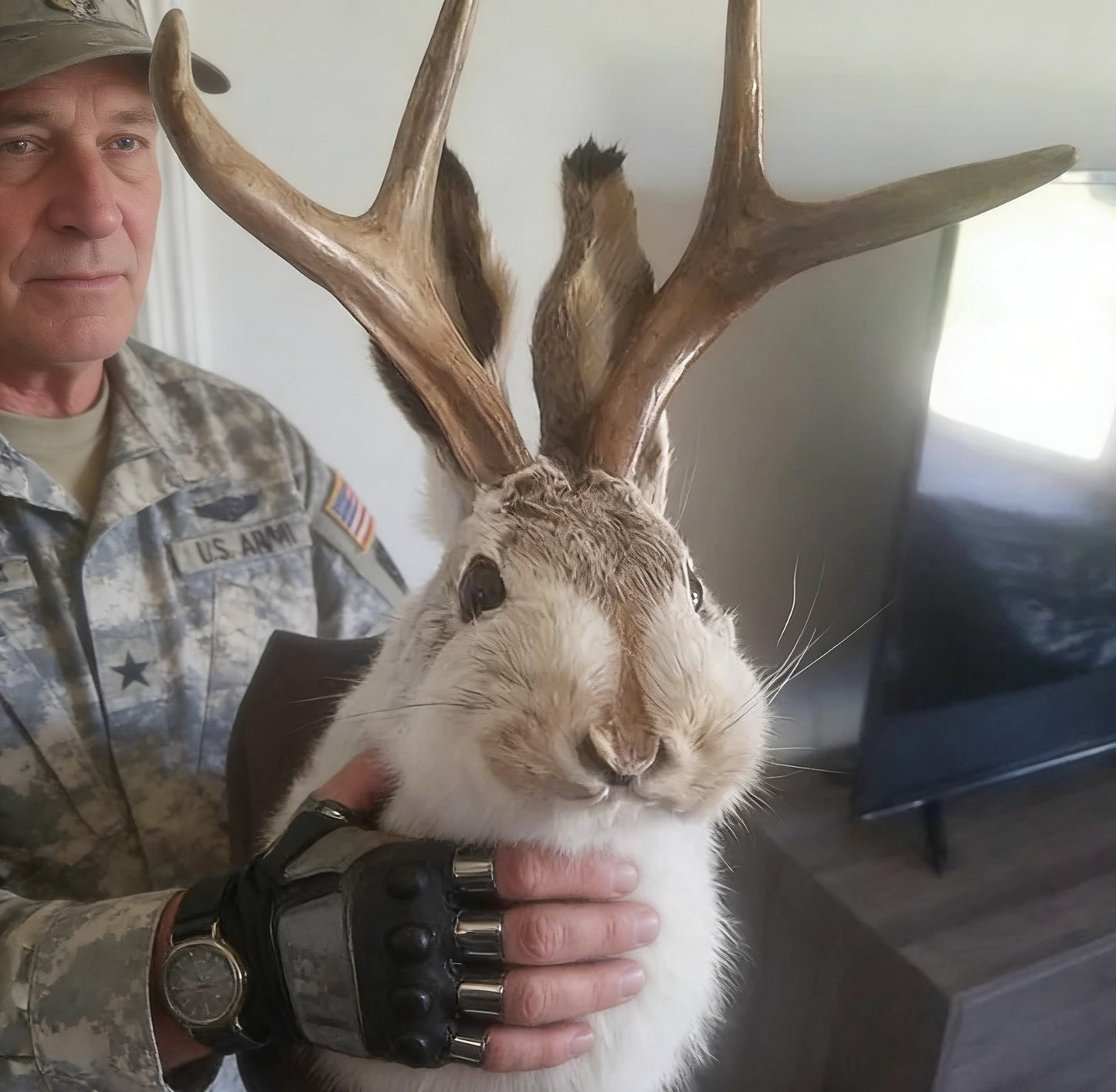 ❤️Handcrafted  Jackalope-Decorative Arts