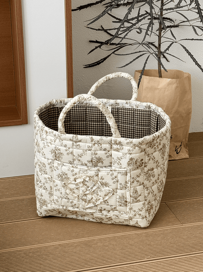 ✨ Summer Sale 50% OFF-Handwoven Storage Basket with Handles - foldable washable storage basket and multi-purpose fabric box