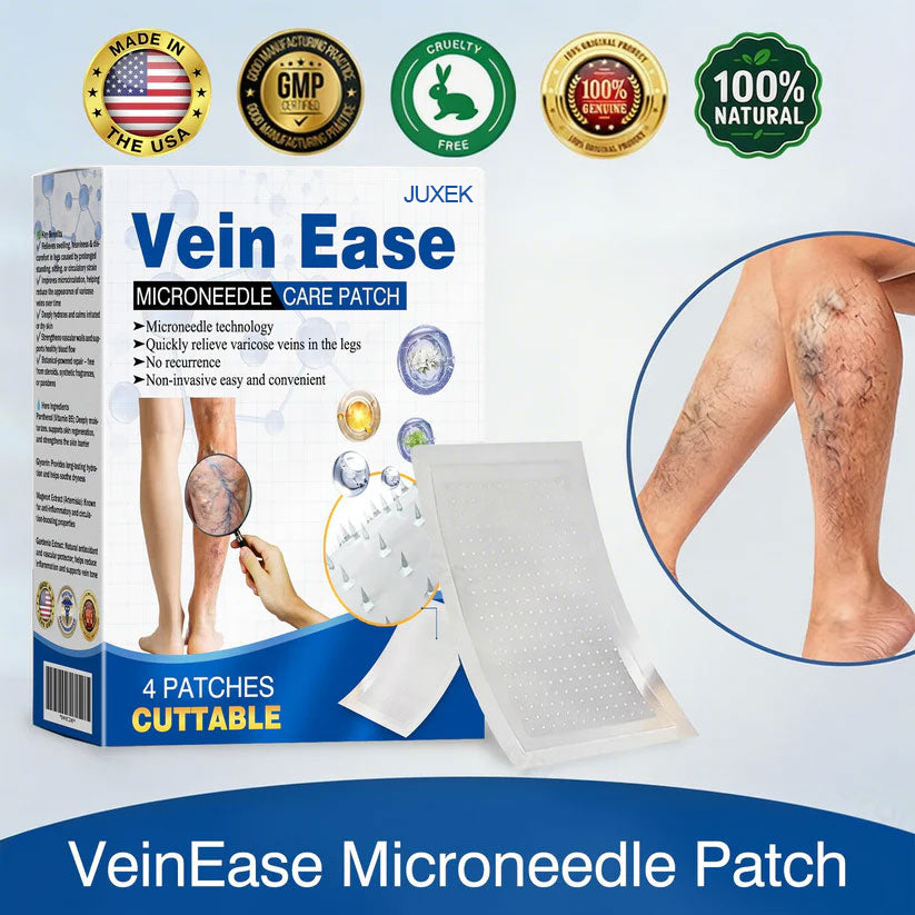 🇺🇸👨‍⚕️✅ JUXEK® Vein Ease Microneedle Patch — Visible Vein Reduction in 7 Days, No Clinic, No Compression Socks, Just Sleep ⚡