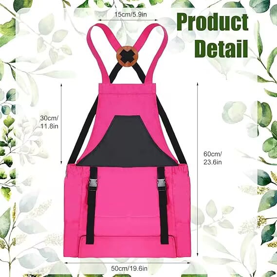 💖Mother's Day Hot Sale 50% OFF 🌱Cross Back Gardening Apron With Deep Kangaroo Release Pockets