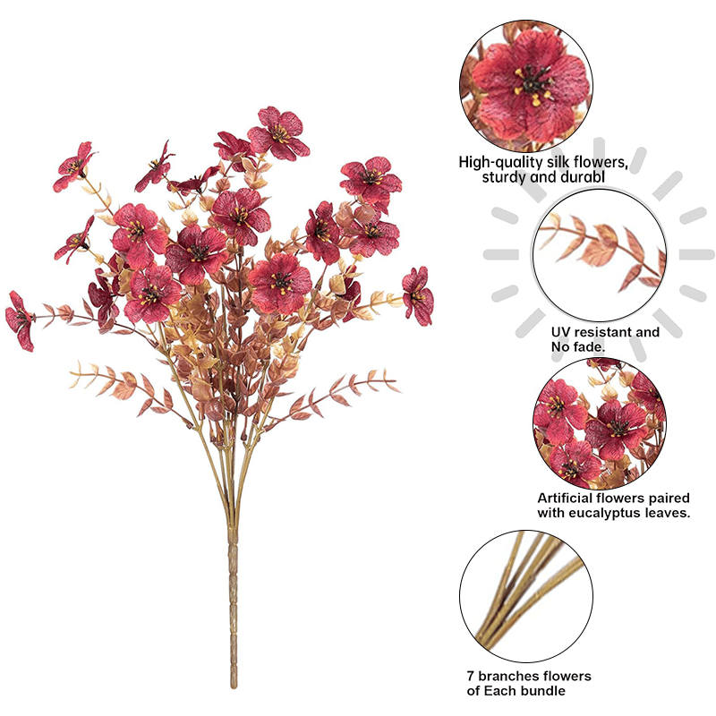✨Simulated Eucalyptus Violet Bouquet Decoration