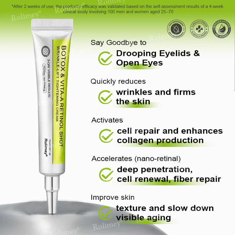 👏💧✨Made and shipped from the USA 💫Botox & Vita-A Retinol Shot Wrinkle-Lift Tightening cream - Last Day Promotion 50% OFF