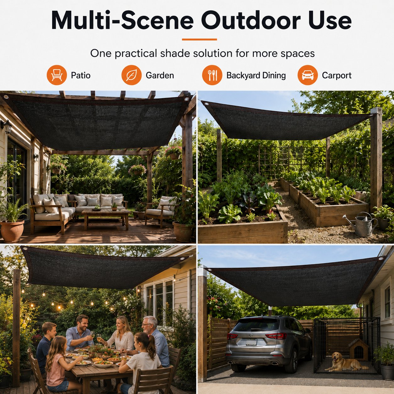 🔥Summer Sale 50% OFF🔥Black Sun Shade Net