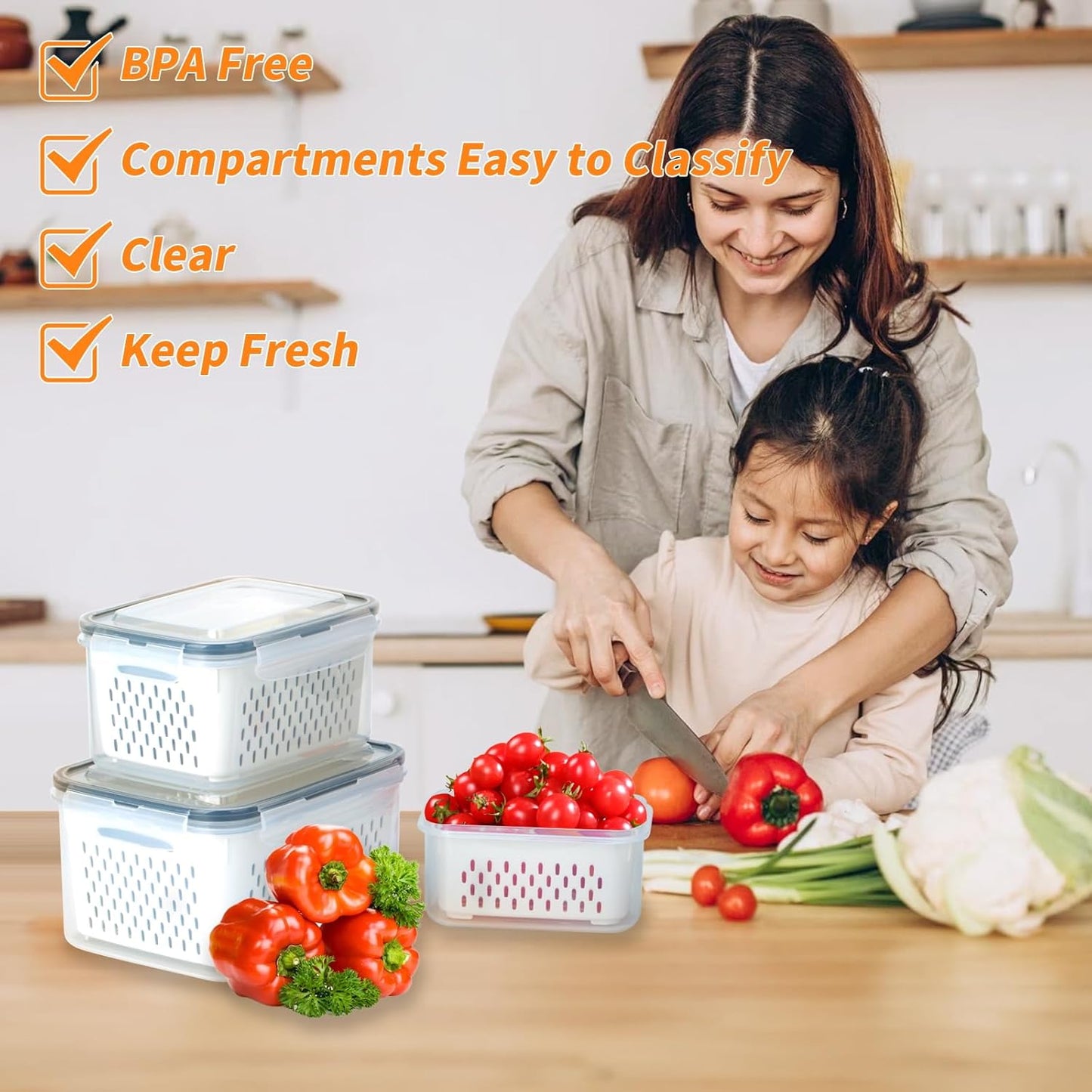 🔥Limited-time Offer: 50% OFF🥗 4-in-1 Produce Saver Container