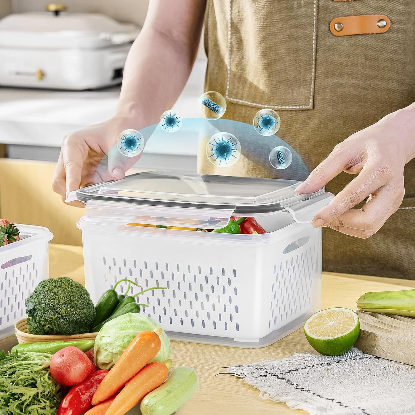 🔥Limited-time Offer: 50% OFF🥗 4-in-1 Produce Saver Container