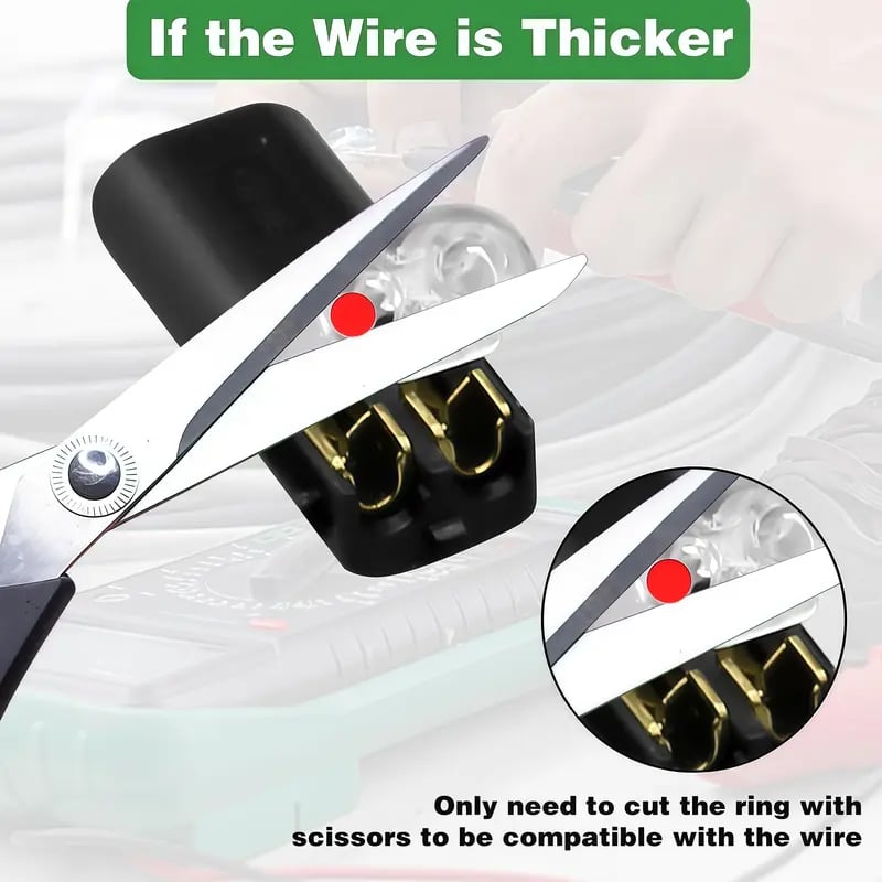 Double-Wire Plug-in Connector Led Light Strip Connectors 2 Pin
