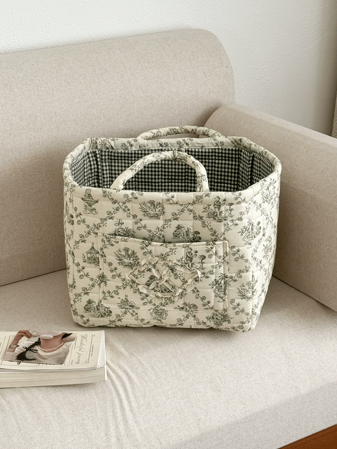 ✨ Summer Sale 50% OFF-Handwoven Storage Basket with Handles - foldable washable storage basket and multi-purpose fabric box