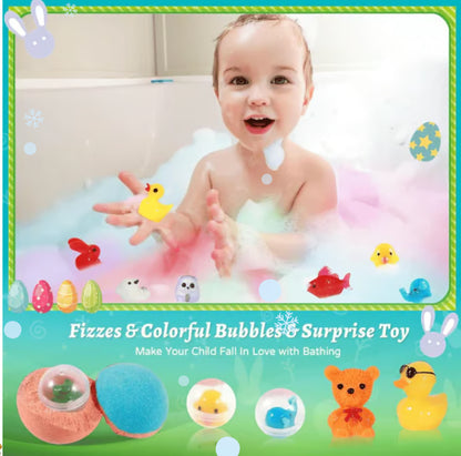 🔥2026 New Upgrade - 🛁 Natural Bath Bombs for Kids with Mega Bubbles & Surprise Inside 🥚✨