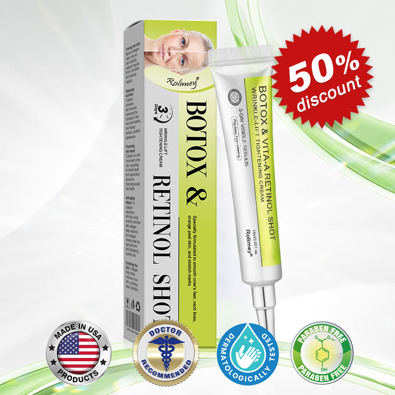 👏💧✨Made and shipped from the USA 💫Botox & Vita-A Retinol Shot Wrinkle-Lift Tightening cream - Last Day Promotion 50% OFF