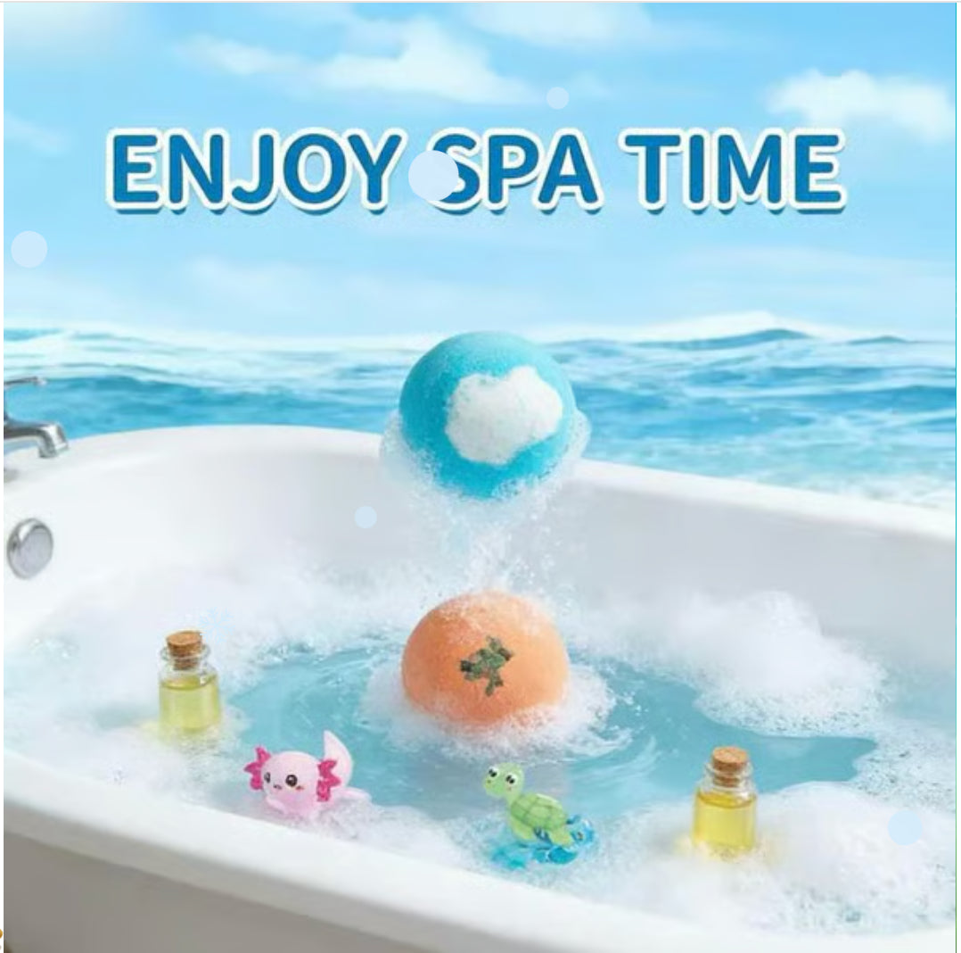 🔥2026 New Upgrade - 🛁 Natural Bath Bombs for Kids with Mega Bubbles & Surprise Inside 🥚✨