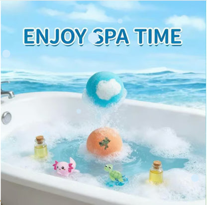🔥2026 New Upgrade - 🛁 Natural Bath Bombs for Kids with Mega Bubbles & Surprise Inside 🥚✨