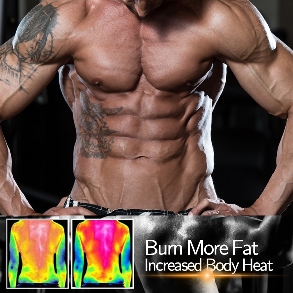 🔥Men Body Shaper Waist Trainer Sauna Suit Sweat Vest Tank Tops Shapewear