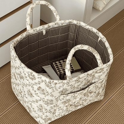 ✨ Summer Sale 50% OFF-Handwoven Storage Basket with Handles - foldable washable storage basket and multi-purpose fabric box