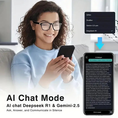 LAST DAY 50% OFF!!🔥 AI Interpretation Smart Glasses🕶️160-Language Translation, Photochromic Lenses, AI Chat & Hands-Free Audio