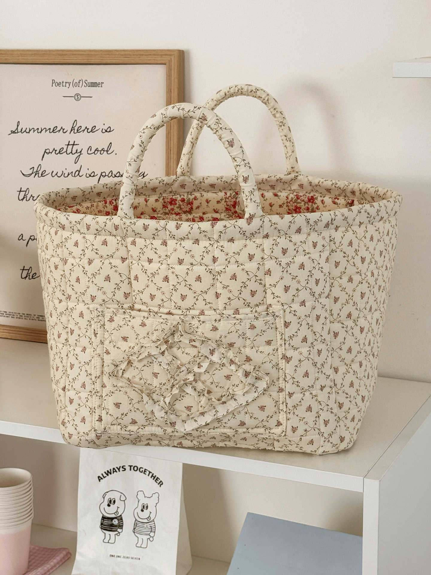 ✨ Summer Sale 50% OFF-Handwoven Storage Basket with Handles - foldable washable storage basket and multi-purpose fabric box