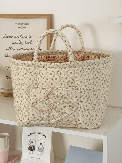 ✨ Summer Sale 50% OFF-Handwoven Storage Basket with Handles - foldable washable storage basket and multi-purpose fabric box