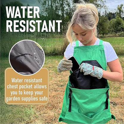 💖Mother's Day Hot Sale 50% OFF 🌱Cross Back Gardening Apron With Deep Kangaroo Release Pockets